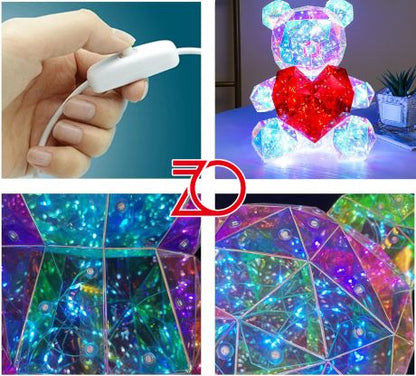 Peluche Orsetto con Cuore LED
