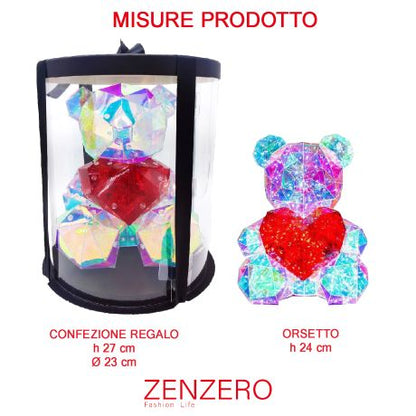 Peluche Orsetto con Cuore LED