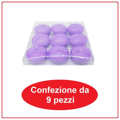 9 Candele galleggianti circolari