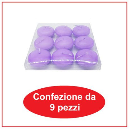 9 Candele galleggianti circolari