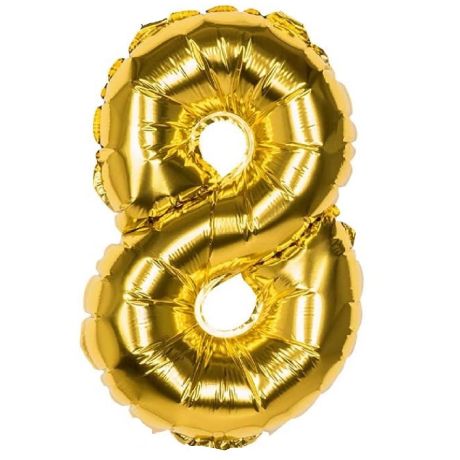PALLONCINO a forma di NUMERO in Mylar - 100 cm