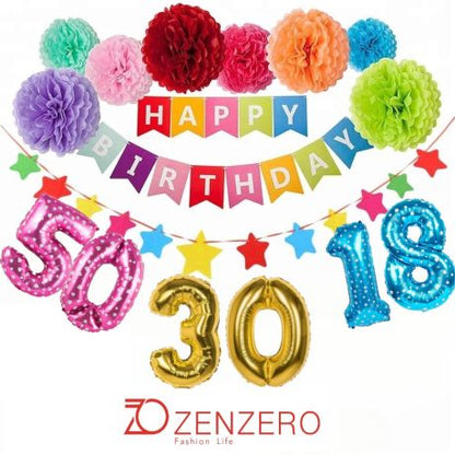 PALLONCINO a forma di NUMERO in Mylar - 100 cm