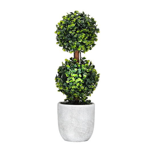Pianta Artificiale Bosso in Vaso – H 38 cm – Verde Realistico – 3 Modelli Assortiti
