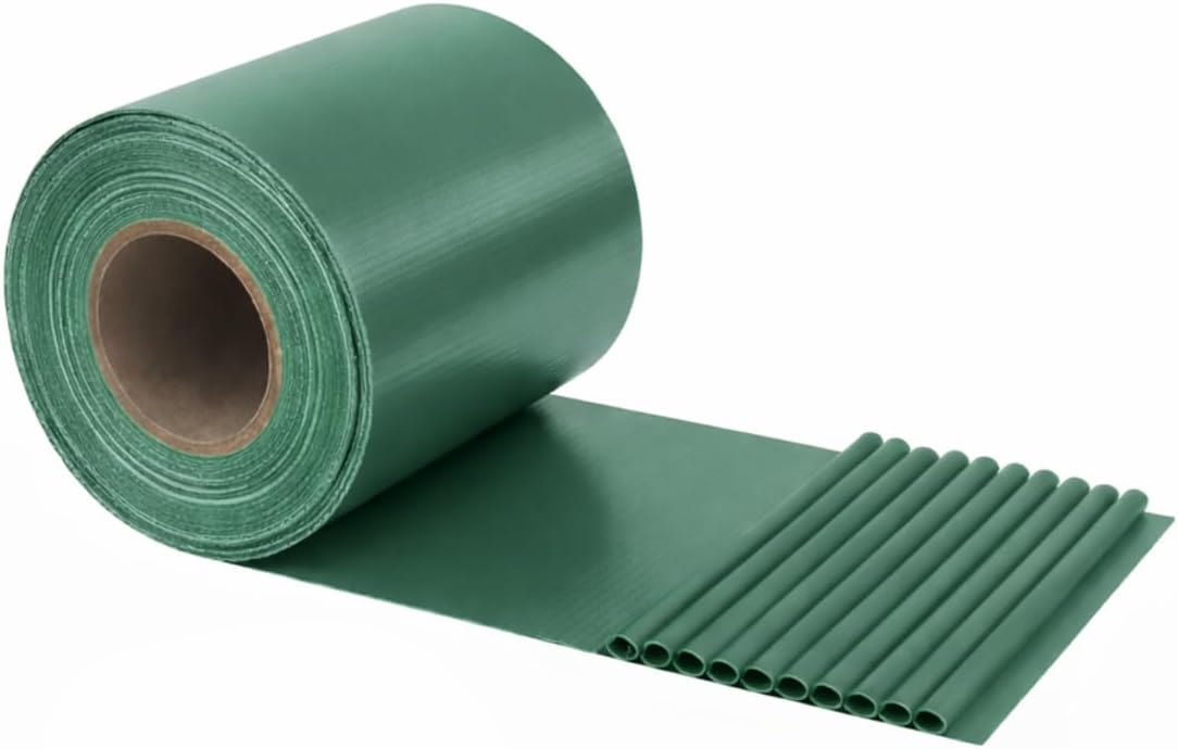 Strisce Privacy per Recinzione PVC 19 cm x 35 m – Schermo Frangivista per Balcone e Giardino – Anti UV, Impermeabile e Antistrappo – Con 20 Clip – Verde, Grigio, Bianco, Marrone, Antracite