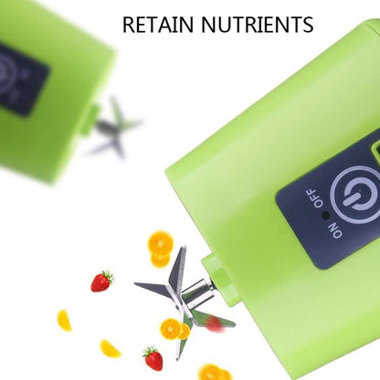 Frullatore Portatile USB 380ml 4 Lame – Mini Blender Personale per Frullati e Succhi | 4 Varianti Colore