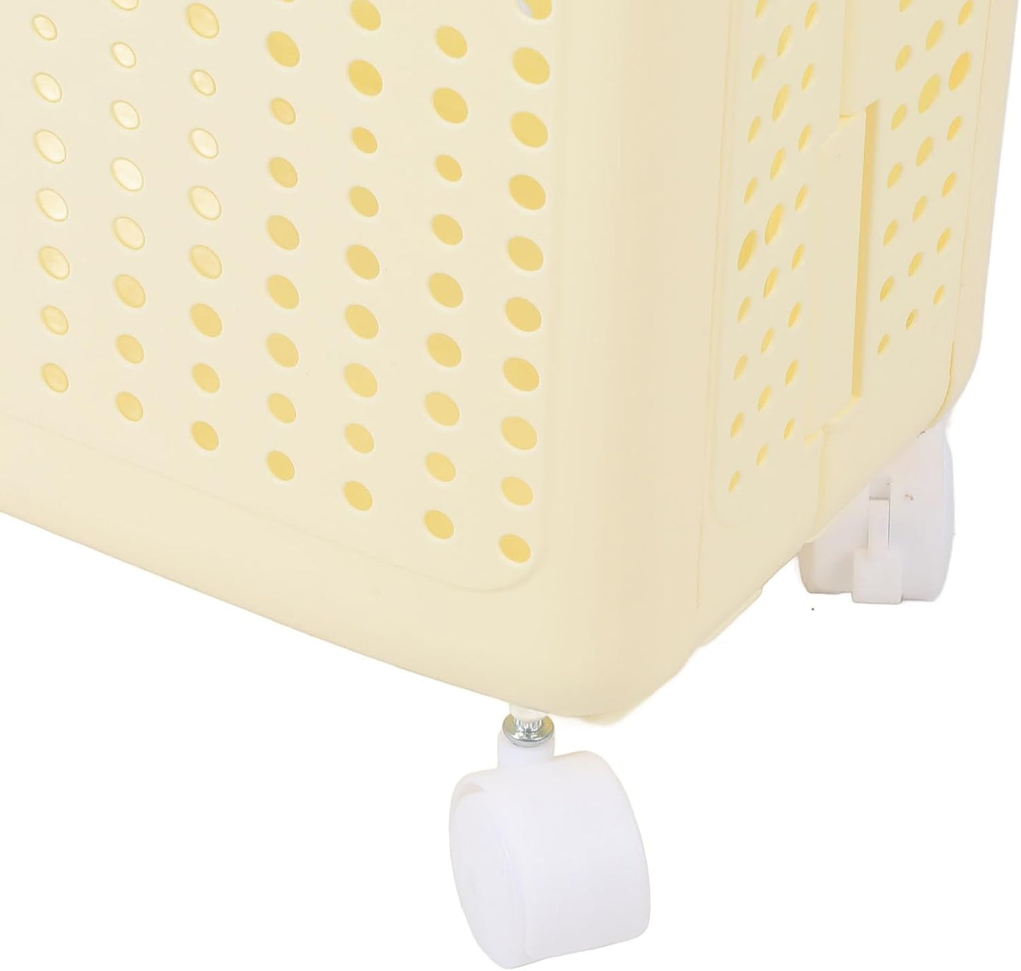 Cesto Portabiancheria Pieghevole con Ruote 45cm – Cesta Lavanderia Salvaspazio con Manici, Design Traspirante, Contenitore Bucato per Casa Bagno Camera