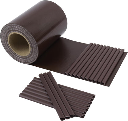 Strisce Privacy per Recinzione PVC 19 cm x 35 m – Schermo Frangivista per Balcone e Giardino – Anti UV, Impermeabile e Antistrappo – Con 20 Clip – Verde, Grigio, Bianco, Marrone, Antracite