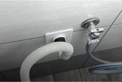 Rubinetto Lavatrice in Ottone con Valvola a Sfera Angolare e Rosetta – Attacco 1/2” Ingresso / 3/4” Uscita – Rubinetto per Carico Acqua Universale – Zenzero