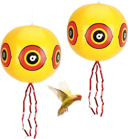 Repellente Uccelli a Sfera con Occhi Riflettenti – Pallone Anti Volatili da Appendere per Giardino, Orto, Terrazzo e Balcone – Protezione Naturale Contro Piccioni, Passeri e Parassiti – Set 3, 4 o 5 Pezzi