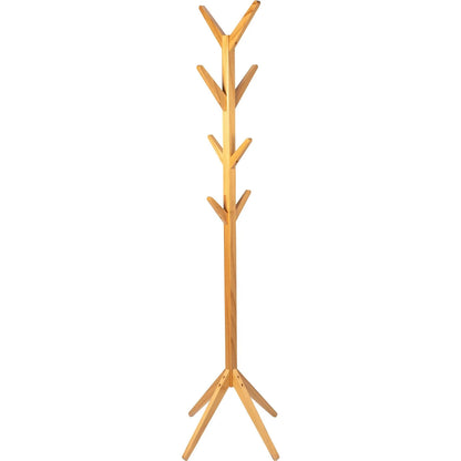 Appendiabiti 8 Posti in Legno di Pino – Stile Naturale, Facile da Montare, Altezza 167,5 cm