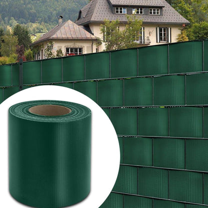 Strisce Privacy per Recinzione PVC 19 cm x 35 m – Schermo Frangivista per Balcone e Giardino – Anti UV, Impermeabile e Antistrappo – Con 20 Clip – Verde, Grigio, Bianco, Marrone, Antracite