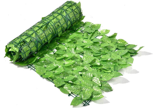 Artificiale Verde Chiaro 300x100 cm – Rotolo Privacy con Foglie Finte ad Alta Densità – Rete Flessibile per Recinzione, Balcone e Giardino – Resistente UV e Impermeabile