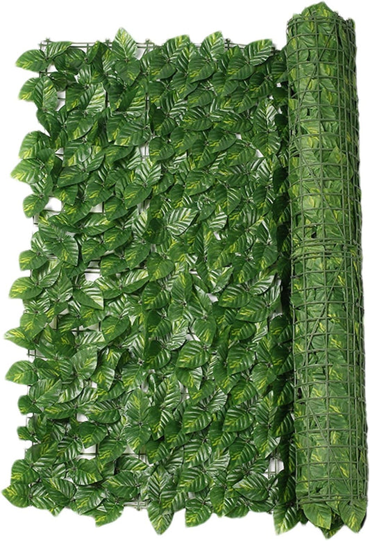 Artificiale Sempreverde 3x1 m Verde Scuro e Verde Chiaro – Pannello Foglie Finte per Recinzione, Balcone e Giardino – Schermo Privacy UV Resistente e Impermeabile – Rete Decorativa Esterno