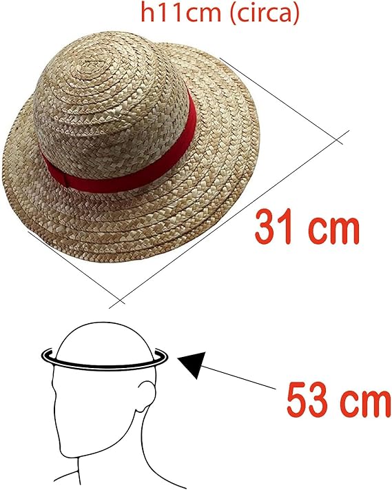 Cappello di Paglia Luffy Style – Cosplay Anime One Piece