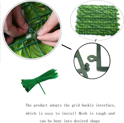 Artificiale Sempreverde 3x1 m Verde Scuro e Verde Chiaro – Pannello Foglie Finte per Recinzione, Balcone e Giardino – Schermo Privacy UV Resistente e Impermeabile – Rete Decorativa Esterno