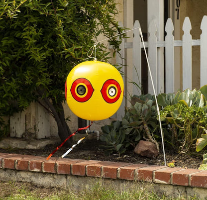 Repellente Uccelli a Sfera con Occhi Riflettenti – Pallone Anti Volatili da Appendere per Giardino, Orto, Terrazzo e Balcone – Protezione Naturale Contro Piccioni, Passeri e Parassiti – Set 3, 4 o 5 Pezzi