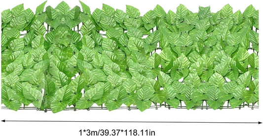 Artificiale Verde Chiaro 300x100 cm – Rotolo Privacy con Foglie Finte ad Alta Densità – Rete Flessibile per Recinzione, Balcone e Giardino – Resistente UV e Impermeabile