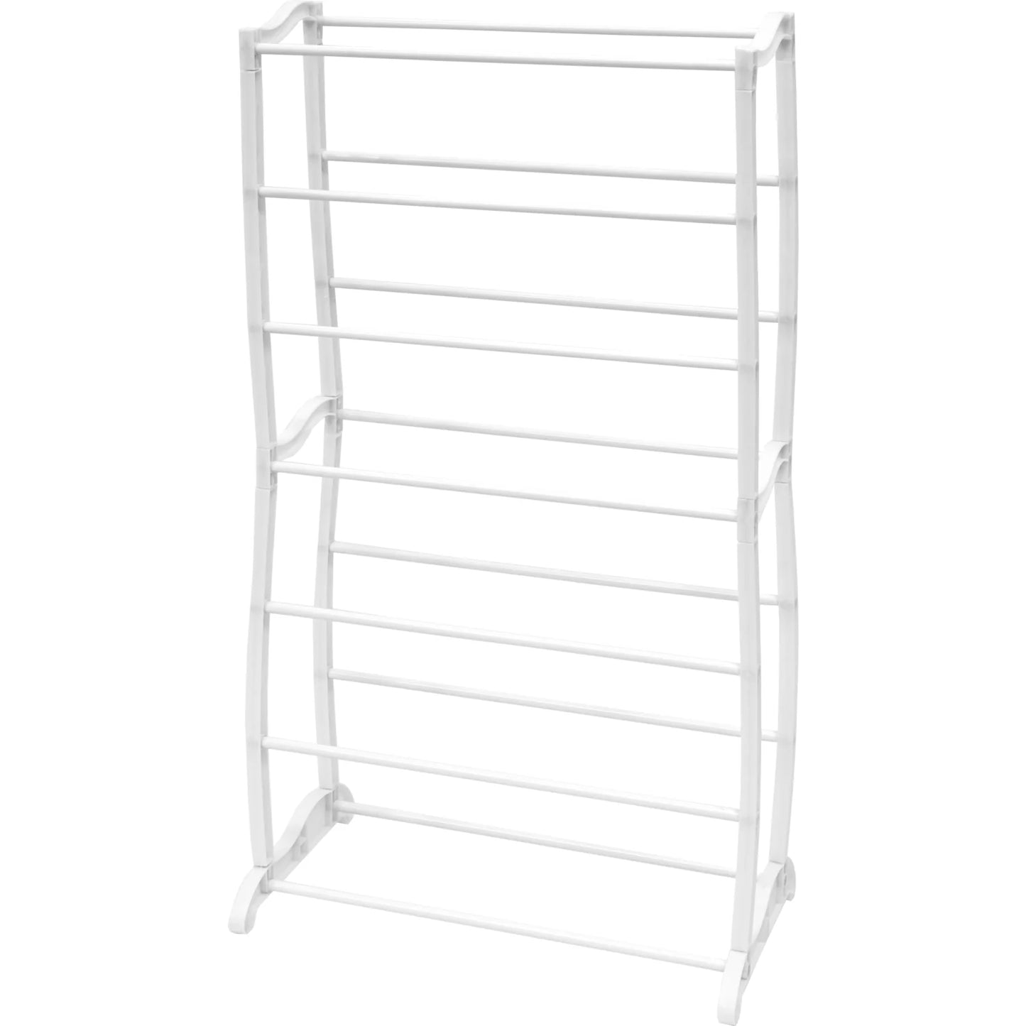 Scarpiera Salvaspazio a 7 Ripiani – 14 Paia, Impilabile, 95x50x16 cm – Bianco o Nero