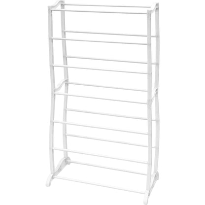 Scarpiera Salvaspazio a 7 Ripiani – 14 Paia, Impilabile, 95x50x16 cm – Bianco o Nero