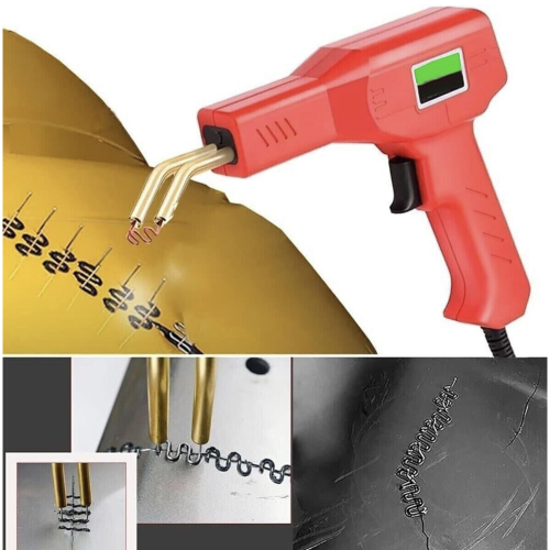 Pistola Saldatrice per Plastica 100W con 4 Punte – Riparazione Paraurti e Crepe PVC