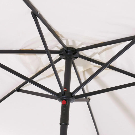 Ombrellone da Giardino Rotondo Ø225cm – Struttura in Acciaio e Telo Impermeabile Tortora