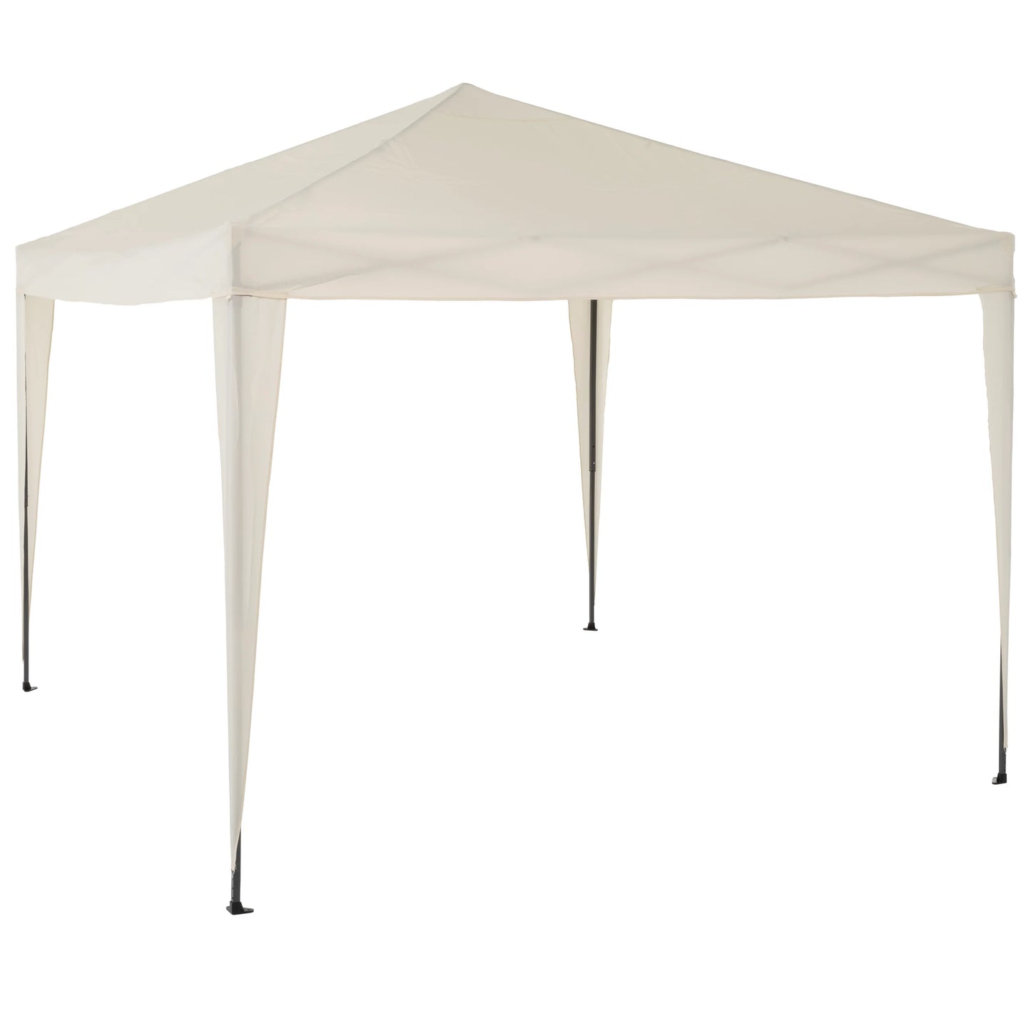 Gazebo Richiudibile 3x3 m con Telo Ecrù – Struttura in Acciaio, Sacca Inclusa