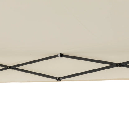 Gazebo Richiudibile 3x3 m con Telo Ecrù – Struttura in Acciaio, Sacca Inclusa