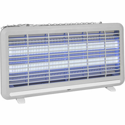 Zanzariera Elettrica a LED 50 m² – Mosquito Killer con Vassoio, Catenella e Griglia di Sicurezza