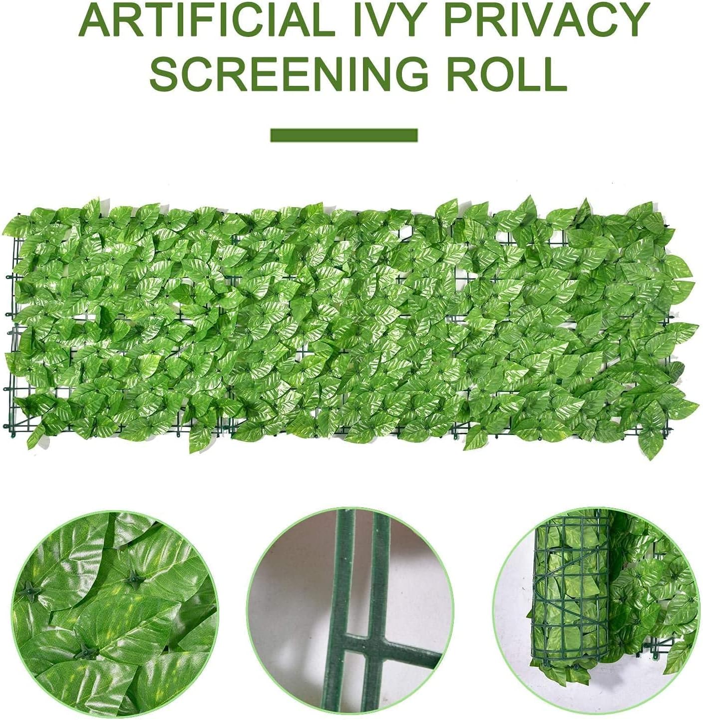 Artificiale Verde Chiaro 300x100 cm – Rotolo Privacy con Foglie Finte ad Alta Densità – Rete Flessibile per Recinzione, Balcone e Giardino – Resistente UV e Impermeabile
