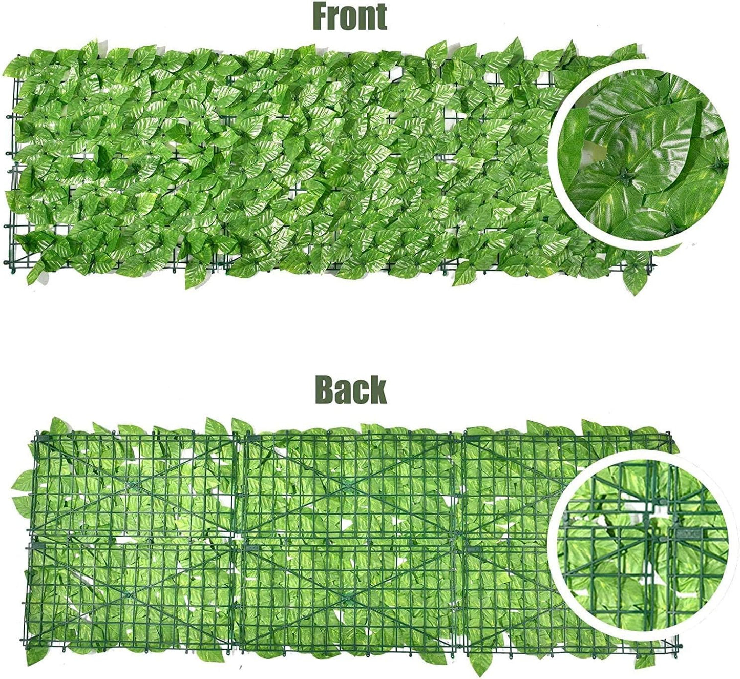 Artificiale Sempreverde 3x1 m Verde Scuro e Verde Chiaro – Pannello Foglie Finte per Recinzione, Balcone e Giardino – Schermo Privacy UV Resistente e Impermeabile – Rete Decorativa Esterno
