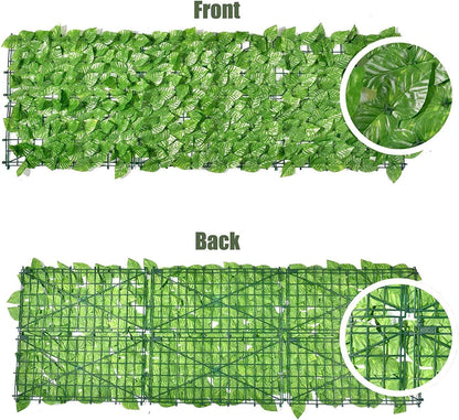 Artificiale Sempreverde 3x1 m Verde Scuro e Verde Chiaro – Pannello Foglie Finte per Recinzione, Balcone e Giardino – Schermo Privacy UV Resistente e Impermeabile – Rete Decorativa Esterno