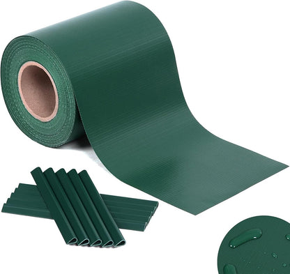 Strisce Privacy per Recinzione PVC 19 cm x 35 m – Schermo Frangivista per Balcone e Giardino – Anti UV, Impermeabile e Antistrappo – Con 20 Clip – Verde, Grigio, Bianco, Marrone, Antracite