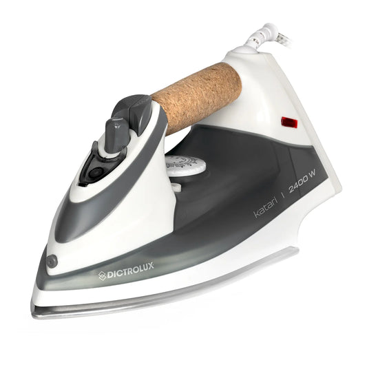 Ferro da Stiro 2400W Katari con Piastra Inox – Sistema Antigoccia, Vapore Verticale, Serbatoio 350ml