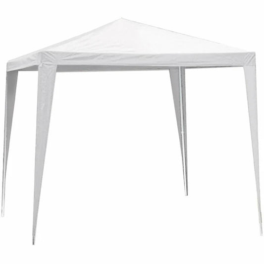 Gazebo da Giardino 3x3 m – Struttura in Metallo, Telo Bianco Polietilene 100 g/m²