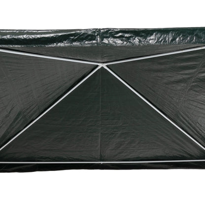 Gazebo da Giardino 3x3 m – Struttura in Metallo, Telo Verde Polietilene 100 g/m²