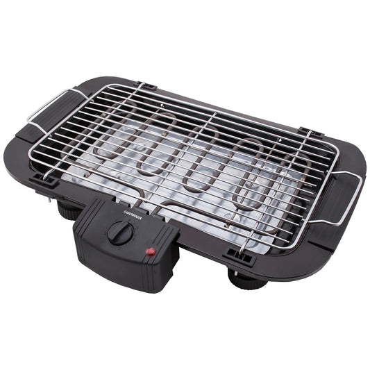 Griglia Elettrica 2000W con Termostato Regolabile – Superficie 39x22 cm, Anti-Odore, Facile da Pulire