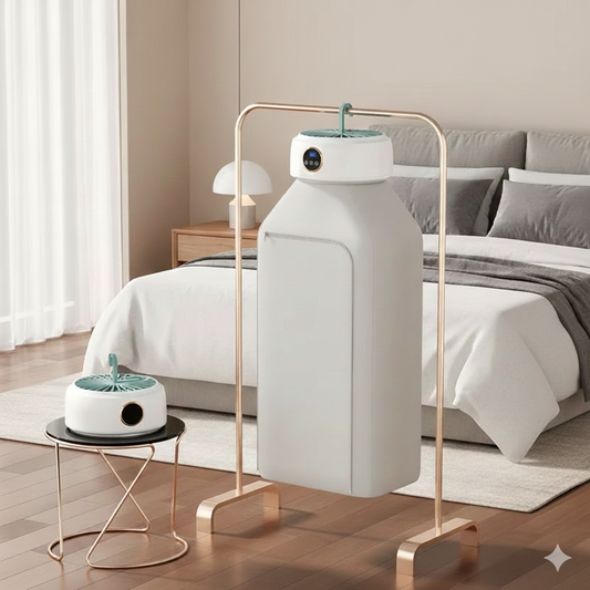 Asciugatrice Portatile Verticale 600W con Timer 1-8 Ore | Armadio Asciuga Biancheria Pieghevole SH-009 | Asciugatura 3D a Temperatura Costante