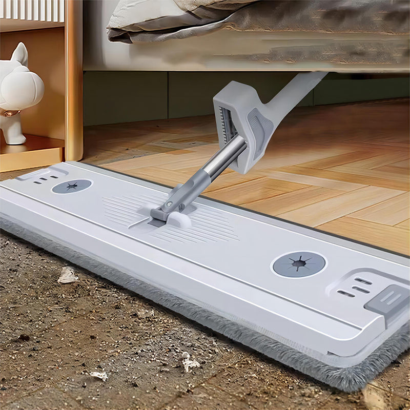Mocio Piatto Rotante con 2 Panni in Microfibra – Mop Lavapavimenti 360° per Casa, Cucina e Bagno