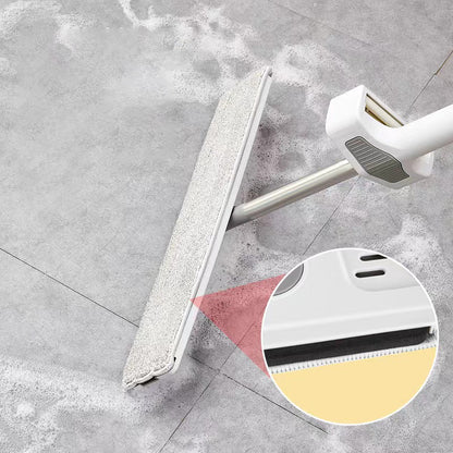 Mocio Piatto Rotante con 2 Panni in Microfibra – Mop Lavapavimenti 360° per Casa, Cucina e Bagno