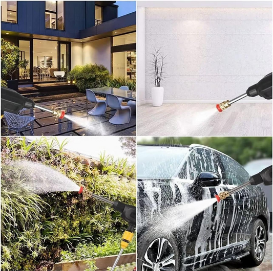 Idropulitrice Portatile a Batteria – Alta Pressione per Auto e Esterni | 12V–24V Ricaricabile