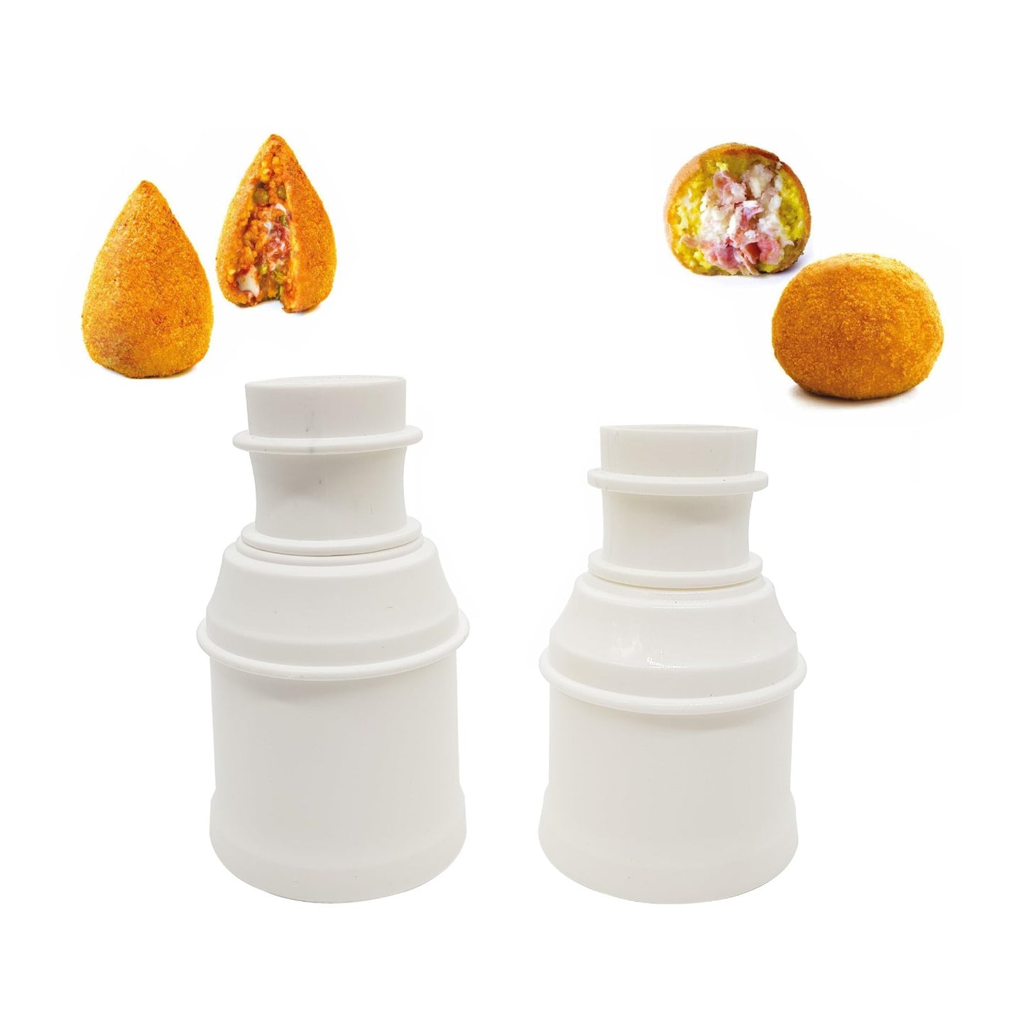 Stampo per Arancini Siciliani in Plastica – Forma Professionale per Arancine e Arancini Tondi e a Punta – Facile e Veloce