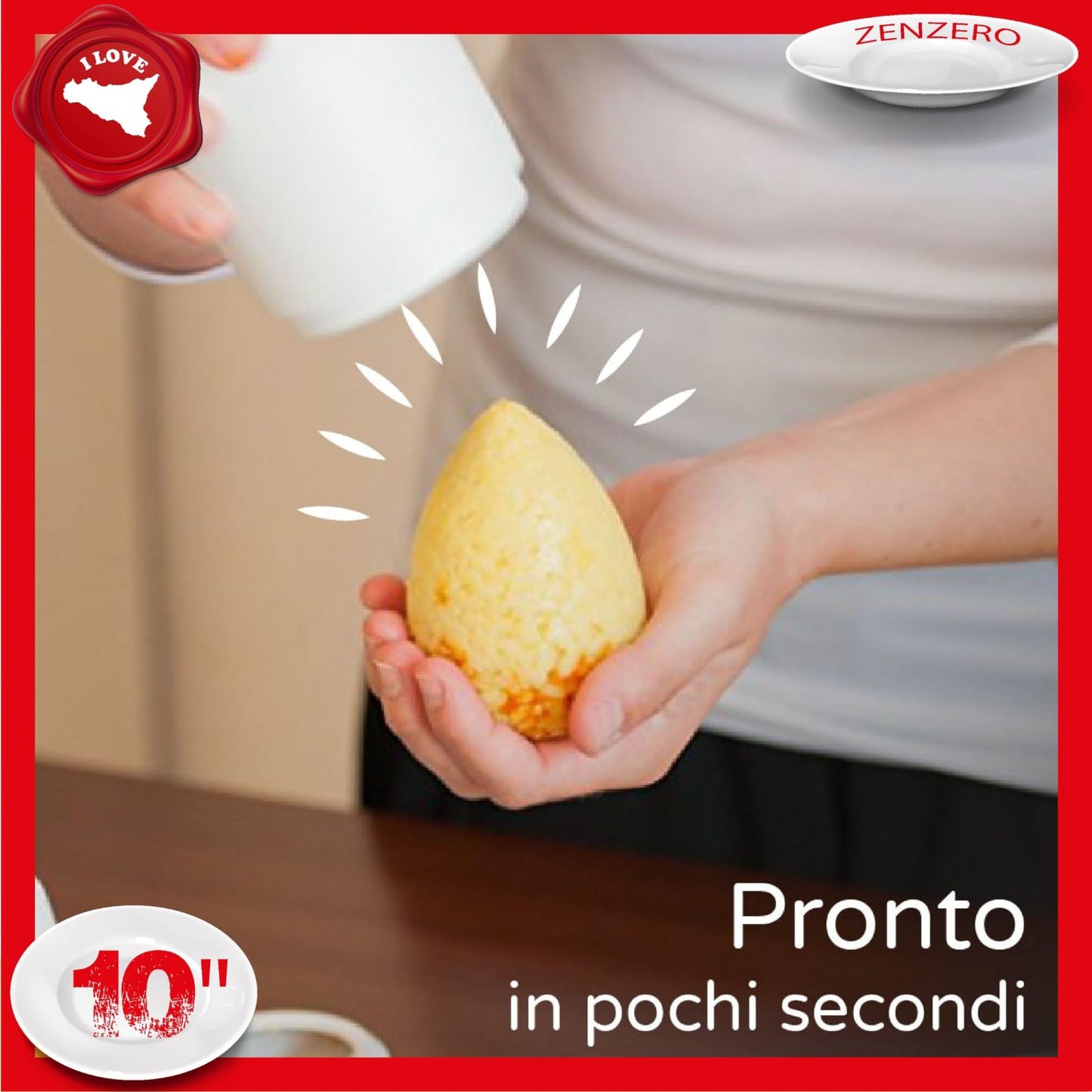 Stampo per Arancini Siciliani in Plastica – Forma Professionale per Arancine e Arancini Tondi e a Punta – Facile e Veloce