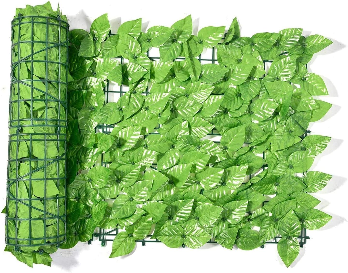 Artificiale Sempreverde 3x1 m Verde Scuro e Verde Chiaro – Pannello Foglie Finte per Recinzione, Balcone e Giardino – Schermo Privacy UV Resistente e Impermeabile – Rete Decorativa Esterno
