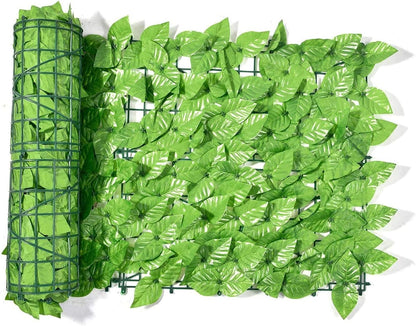 Artificiale Sempreverde 3x1 m Verde Scuro e Verde Chiaro – Pannello Foglie Finte per Recinzione, Balcone e Giardino – Schermo Privacy UV Resistente e Impermeabile – Rete Decorativa Esterno