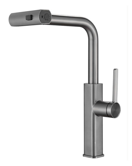 Rubinetto Cucina Grigio Metallizzato – Design Industriale e Funzionale