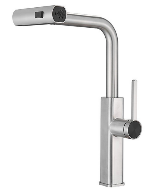 Rubinetto Cucina Inox Satinato – Stile Professionale, Prestazioni Affidabili