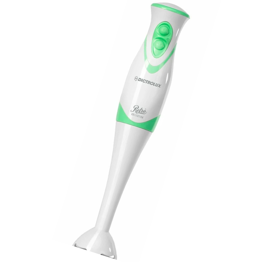 FRULLATORE A IMMERSIONE RETRÒ – 300W, 2 VELOCITÀ, LAME IN ACCIAIO – 3 COLORI