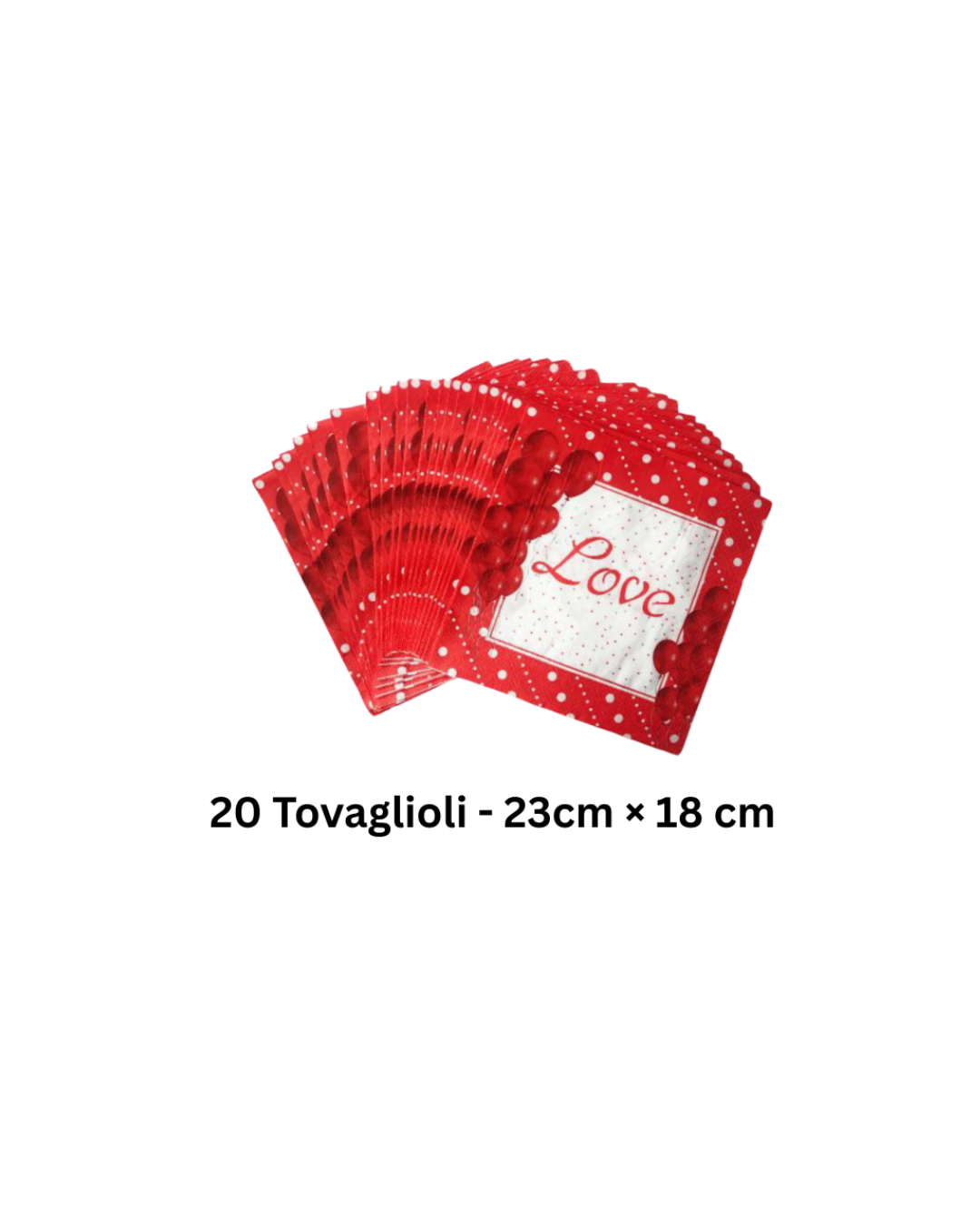 Set di Stoviglie per Feste “Love” – Piatti, Bicchieri e Tovaglioli Decorativi