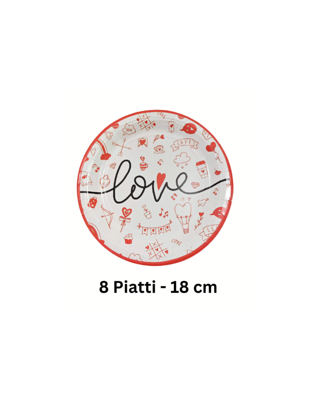 Kit decorativo a tema Love per cene romantiche e anniversari