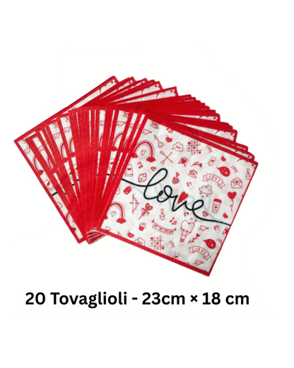 Set elegante per feste e cene romantiche a tema Love